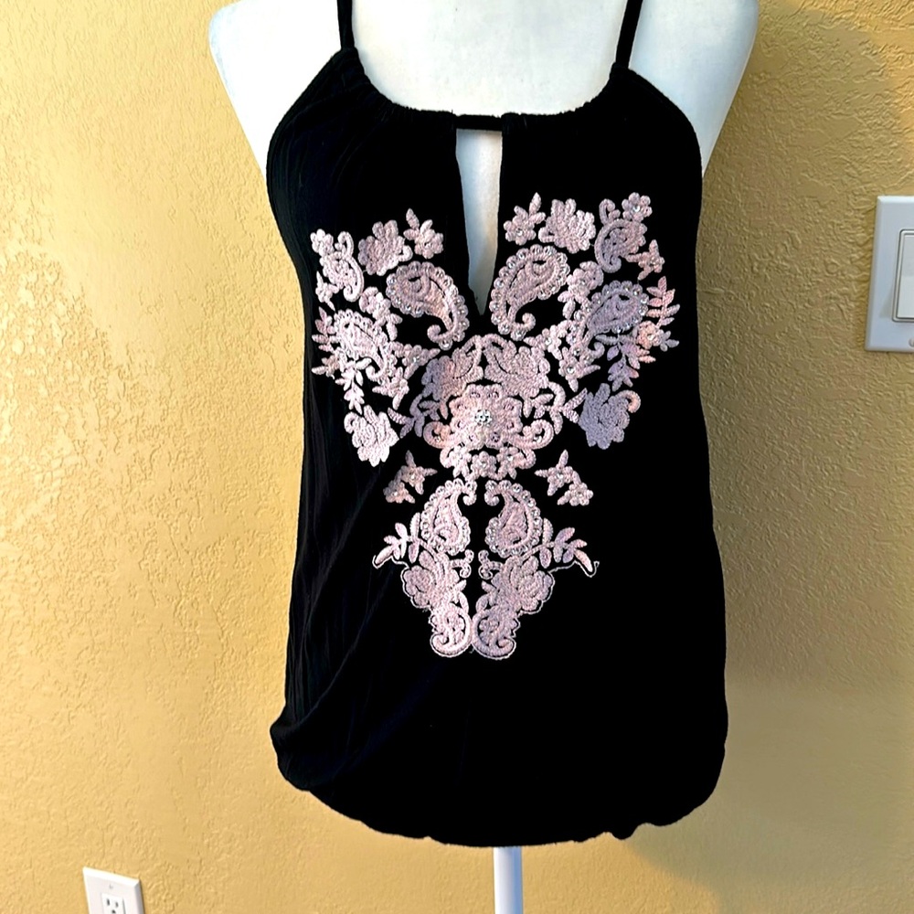Black and pink tank top